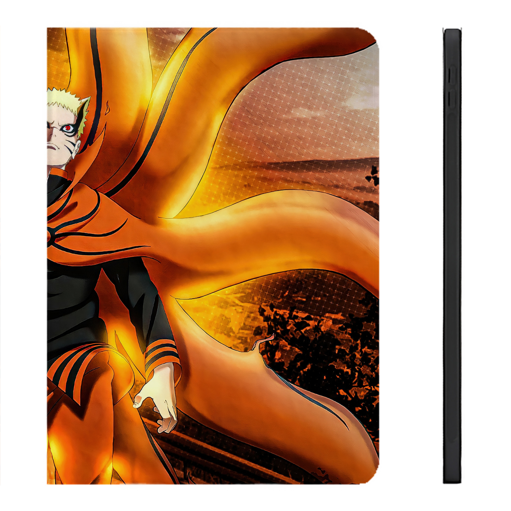 （画像用） NARUTO -ナルト- NARUTO -ナルト- 疾風伝 IPadケース ペンホルダー付き ブックスタイルデザイン